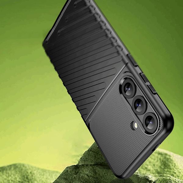 Telefontaske til Galaxy S25 Plus Thunder Armored - Sort Black