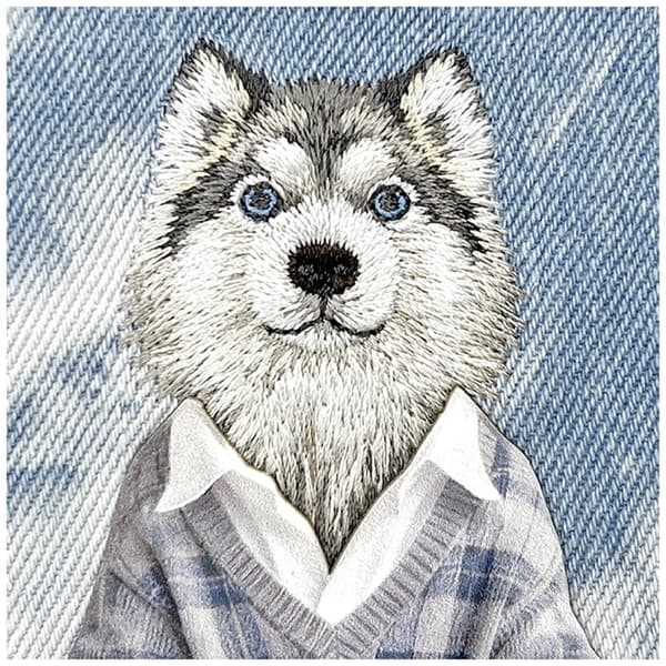 Nimmy Mobilskal För iPhone 17 Pro MagSafe Gentle Pets Series Dog - Grå Grå