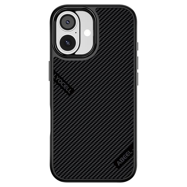 ABEEL CF-Lyocell Series Mobilskal till iPhone 17 MagSafe Microfiber Svart