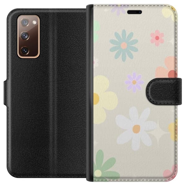 Pung Taske til Samsung Galaxy S20 FE med Fejende Blomster