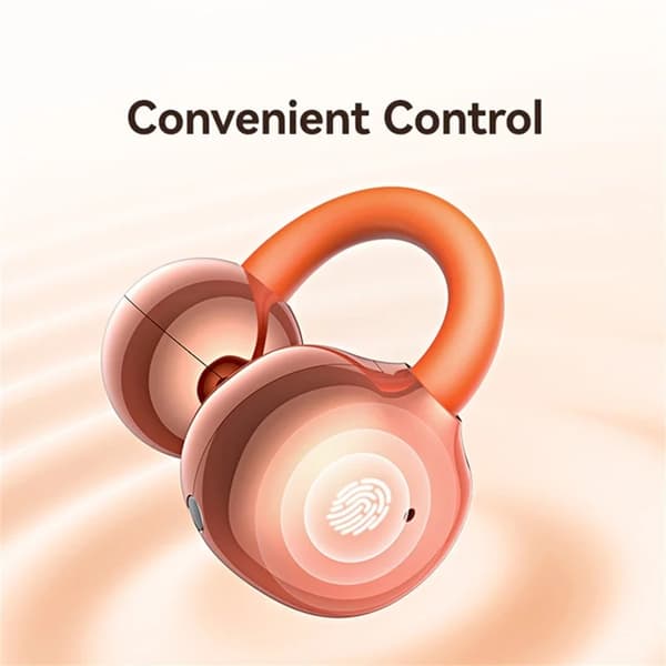 USAMS Clip-On Trådlös Hörlurar Echo R03 Bluetooth 5.0 med 11 mm - Blå