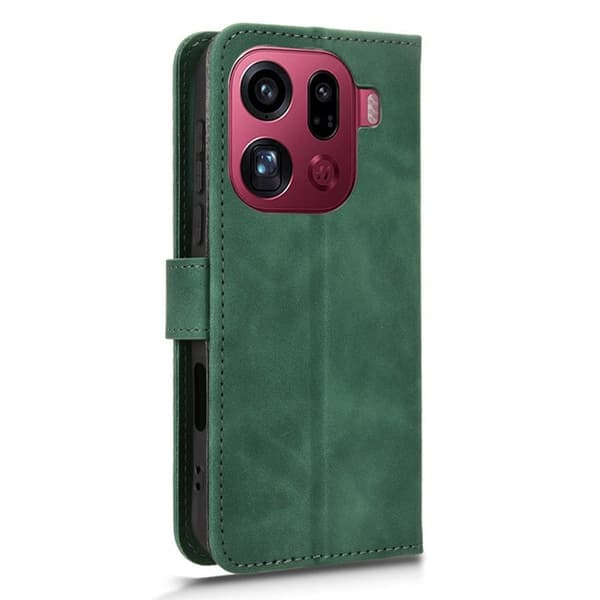 Oppo Find X9 Pro 5G Plånboksfodral Konstläder Skydd - Grön