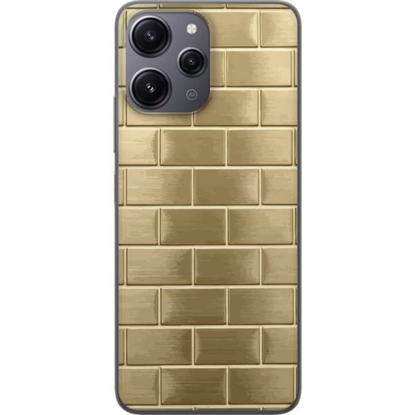 Mobilskal till Xiaomi Redmi 12 med Gyllene Murstenar