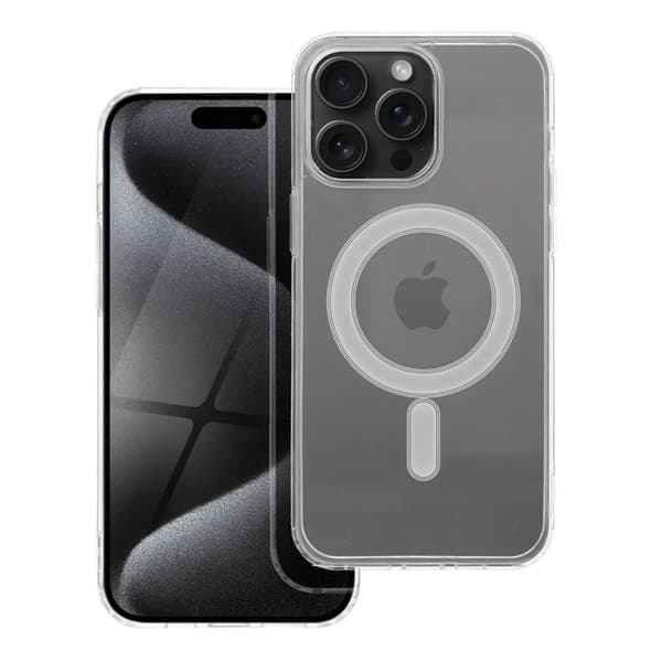 iPhone 15 Pro Max -puhelinkotelo Magsafe Clear - läpinäkyvä Transparent