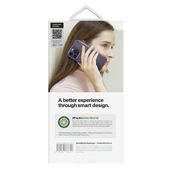 UNIQ iPhone 14 Pro Max Skal Combat Duo - Lila/Rosa Rosa