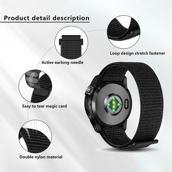 Kalebol Galaxy Watch 6/6 Classic Armband Nylon Loop - Blå Blå