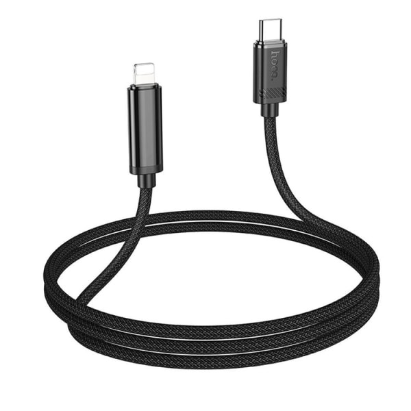 Hoco Kabel USB-C Till Lightning 1.2m - Svart