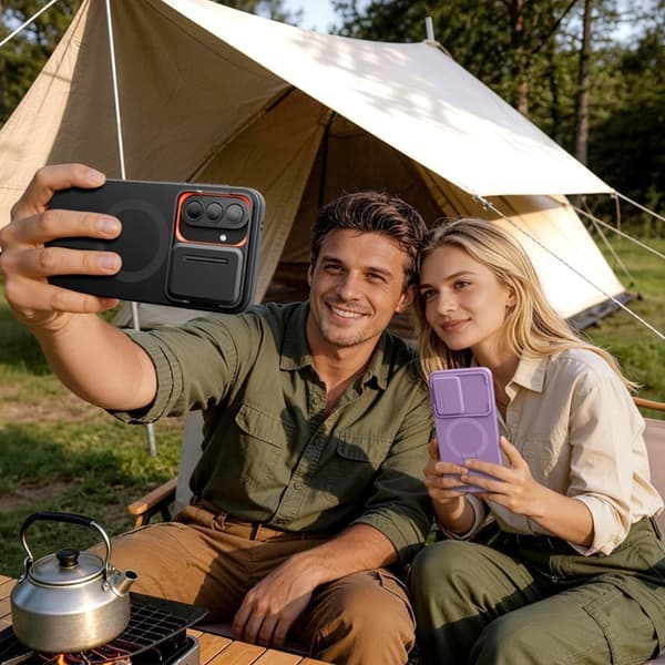 Tech-Protect Mobilskal För Galaxy A57 MagSafe Kevlar Aura - Violet