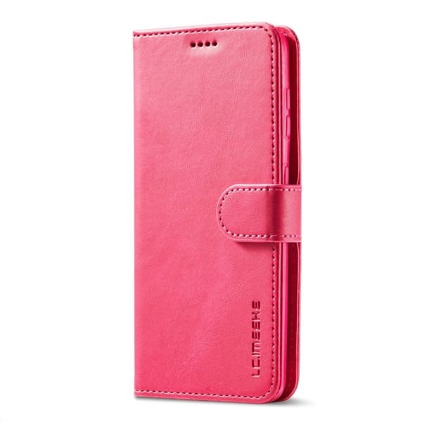 LC.IMEEKE Samsung Galaxy S21 Plånboksfodral Konstläder - Rosa