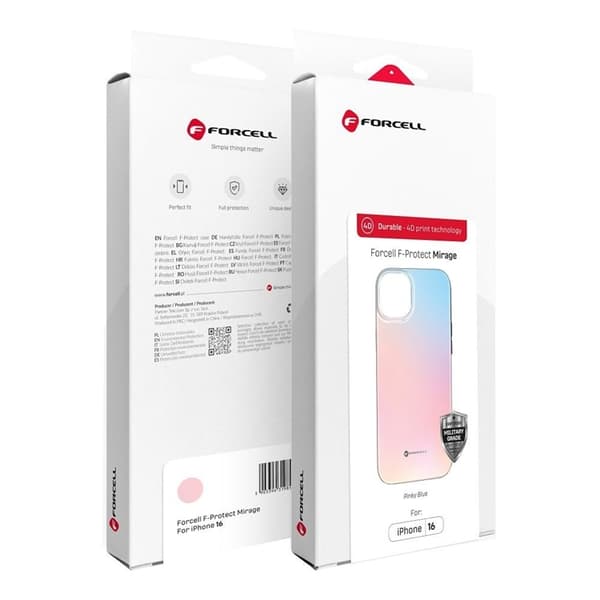Forcell Mobilskal till iPhone 16 Pro Max MagSafe Mirage - Rosa Blå Rosa