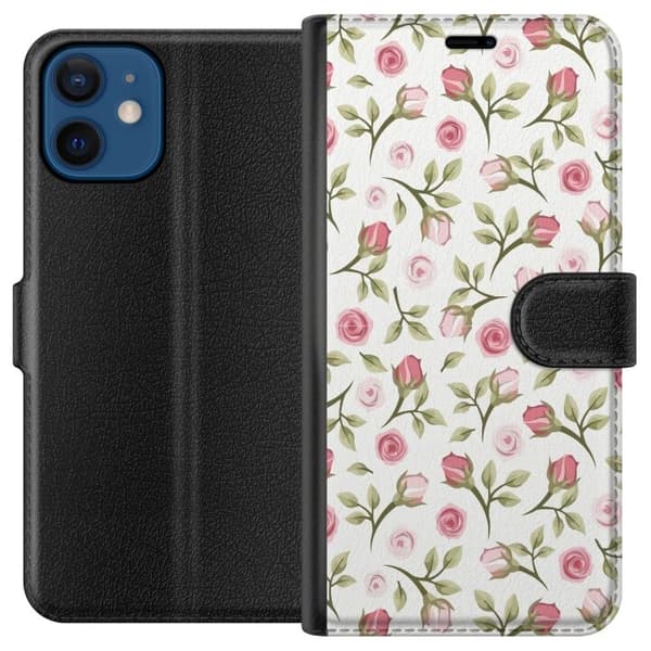 Plånboksfodral till Apple iPhone 12 mini med Blommigt