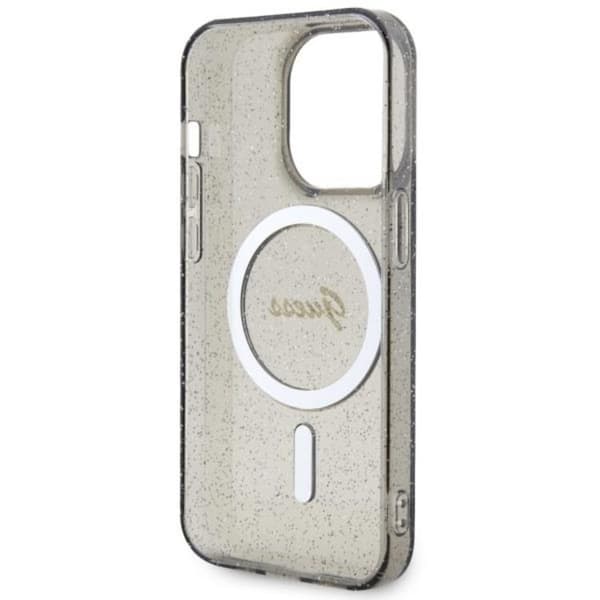 Guess iPhone 11/XR Mobilskal Magsafe Glitter Guld - Svart Black