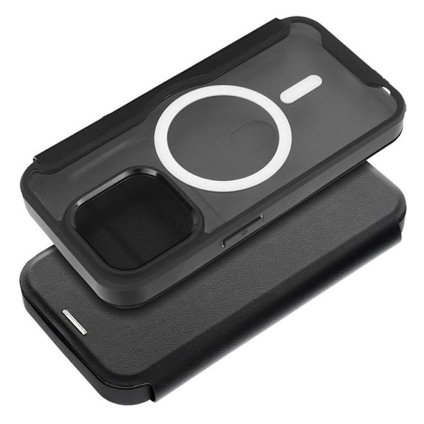 iPhone 12 Pro Plånboksfodral Magsafe Smart - Svart Svart