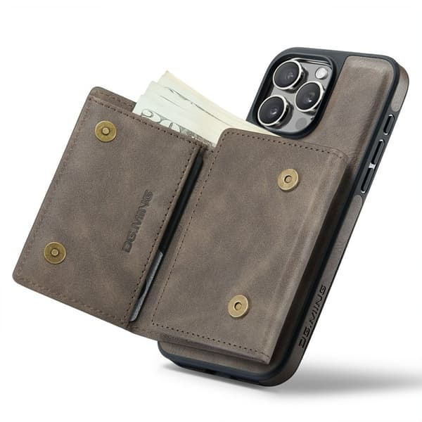 DG.MING M6 Series Mobilskal till iPhone 15 Pro Magnetiskt Brun