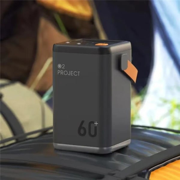 Outdoor Powerbank 60000mAH 35W med LED Light - Vit