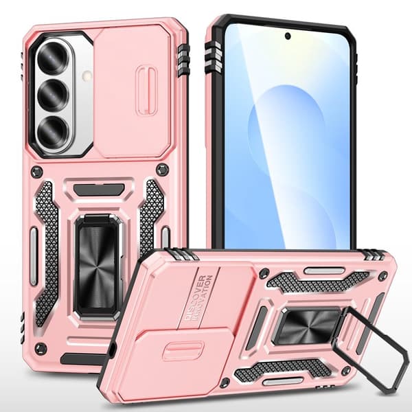 Mobilskal för Samsung Galaxy S26 Kickstand PC + TPU - Roséguld