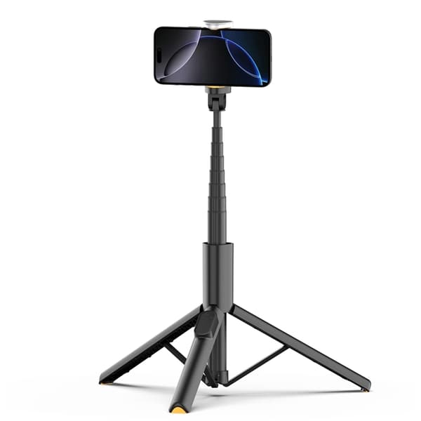 Tech-Protect Bluetooth Selfie Stick Stativ - Sort Svart