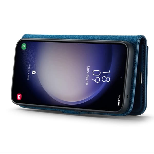 DG.MING Samsung Galaxy A36 5G Plånboksfodral Äkta läder - Blå