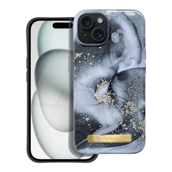 Forcell Mobilskal till iPhone 15 Plus Magsafe Mirage - Marble Mist Grå