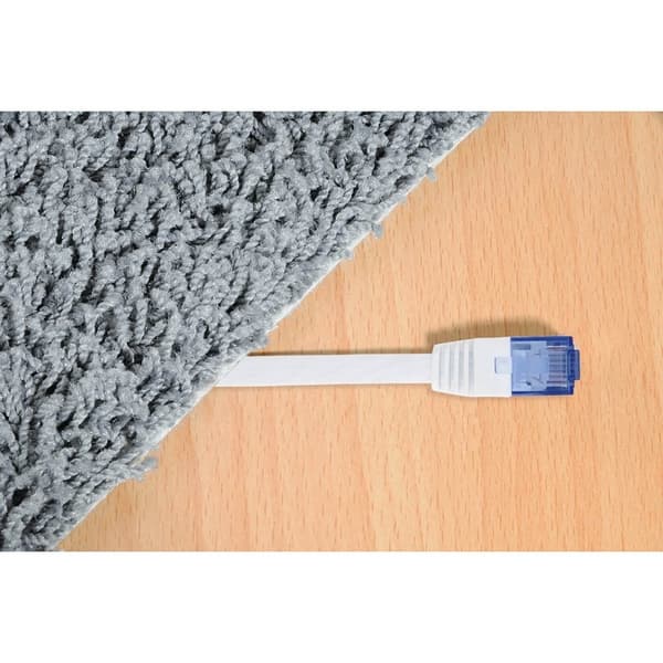HAMA Kabel Nätverk CAT6 UTP Flat Vit 10m