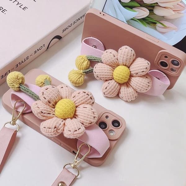 Pumpkin Handrem iPhone 13 Skal - Rosa Rosa