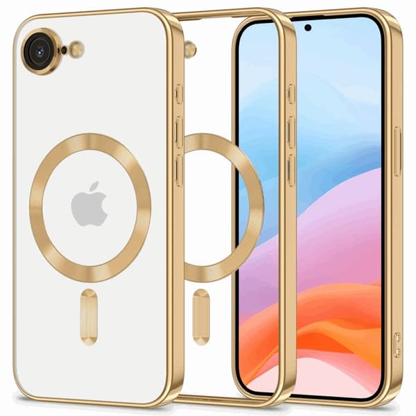 Tech-Protect telefontaske til iPhone 16e Magsafe Magflex - skinnende guld Guld