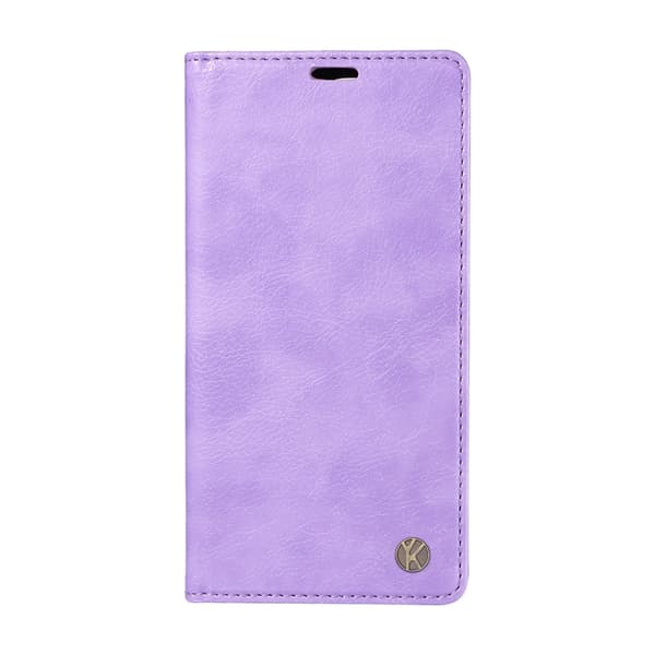 YIKATU OnePlus 15 Plånboksfodral Litchi Closure Konstläder Lila