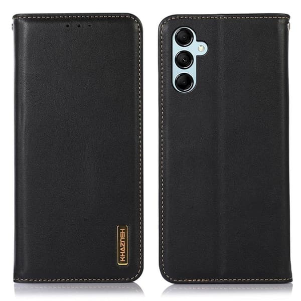KHAZNEH Samsung Galaxy S26 / S26 Pro Plånboksfodral Äkta Läder - Svart