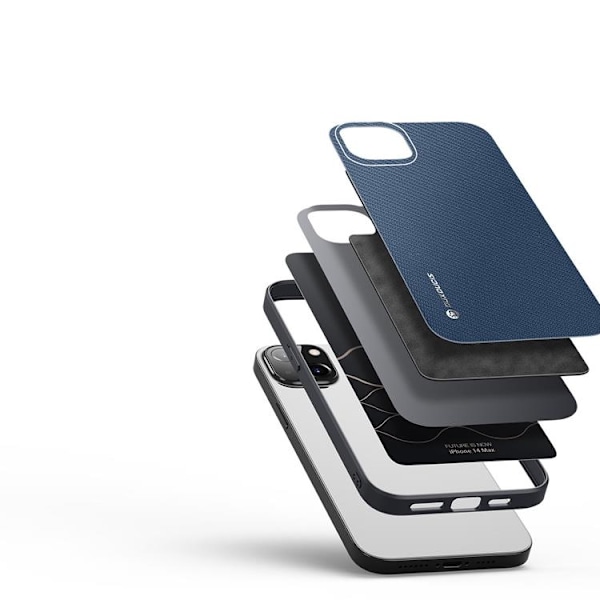 Dux Ducis iPhone 14 Plus Skal Fino Nylon - Blå