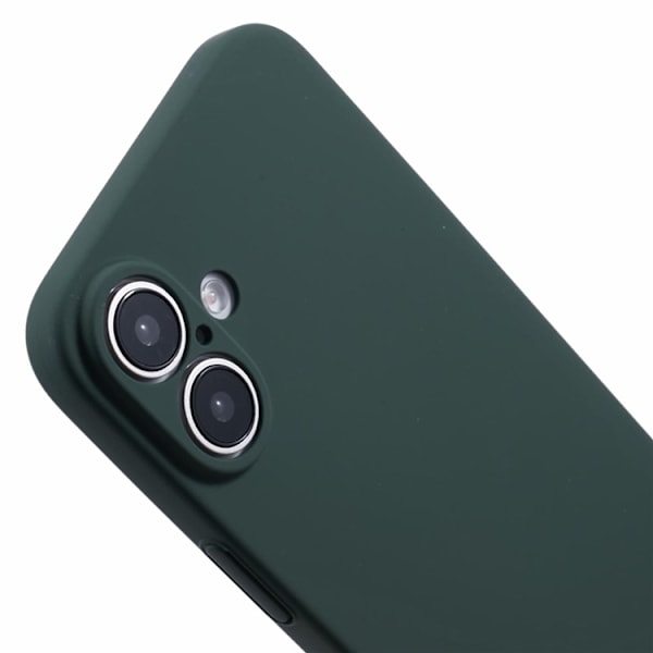Mobilskal till iPhone 16 Plus Skin-Touch Rubberized PC - Grön Grön