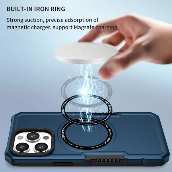iPhone 15 Pro Mobilskal Magnetisk - Blå