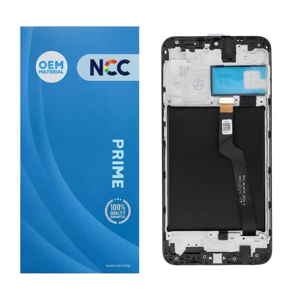 Galaxy A10-skærm med LCD-skærm A105 NCC OEM Black