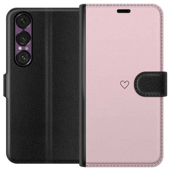 Plånboksfodral till Sony Xperia 1 VII med Litet Hjärta