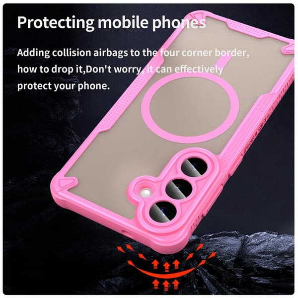 Mobilskal för Samsung Galaxy S26 Plus Magnetiskt TPU + PC - Rosa