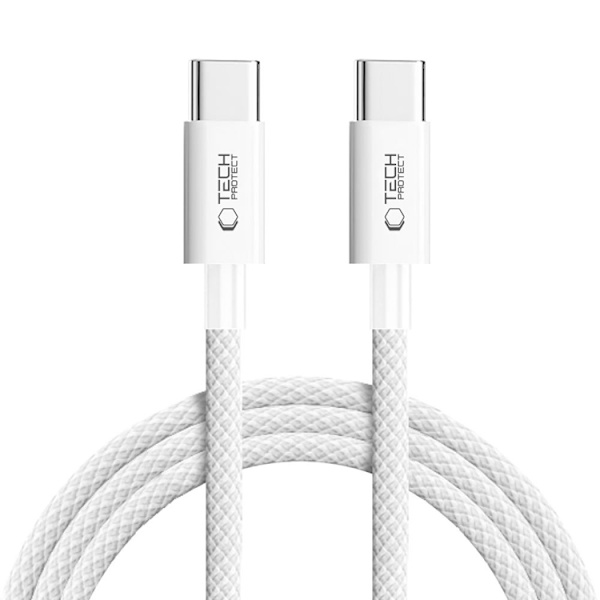 Tech-Protect USB-C till USB-C kabel Ultraboost 2m - Grå Grå