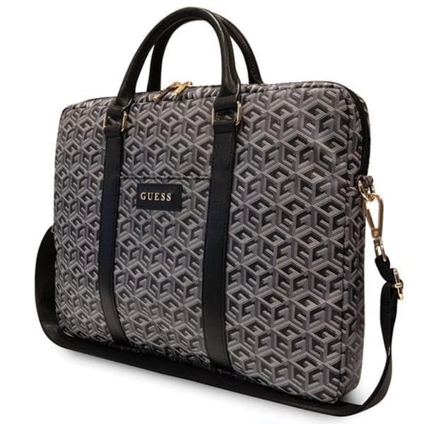 Guess Datorfodral 16'' GCube Stripes - Svart Svart