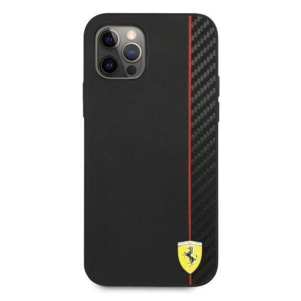 Ferrari On Track Carbon Stripe Skal iPhone 12 Pro Max - Svart Svart