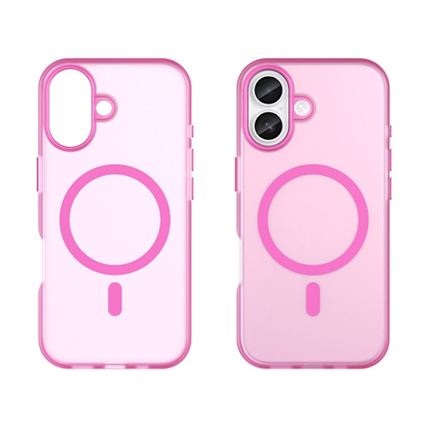 Mobilskal till iPhone 17 MagSafe Slim Matte Translucent - Rosa Rosa