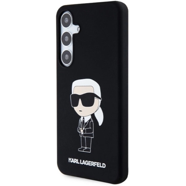 Karl Lagerfeld Galaxy S24 Plus Mobilcover Silikone Iconic - Sort
