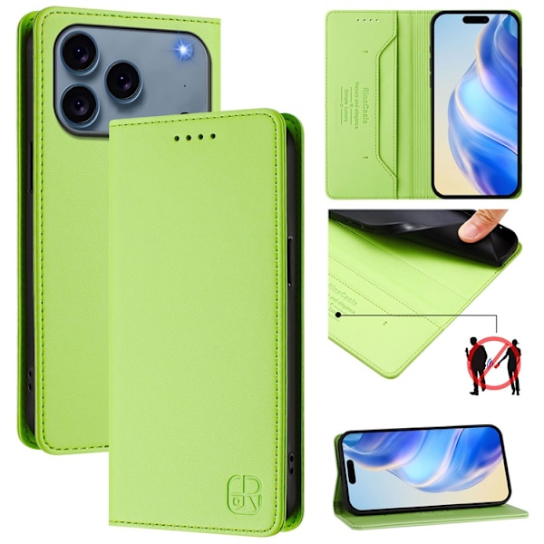 RINACASIS iPhone 17 Pro Plånboksfodral RC01 RFID - Grön Grön