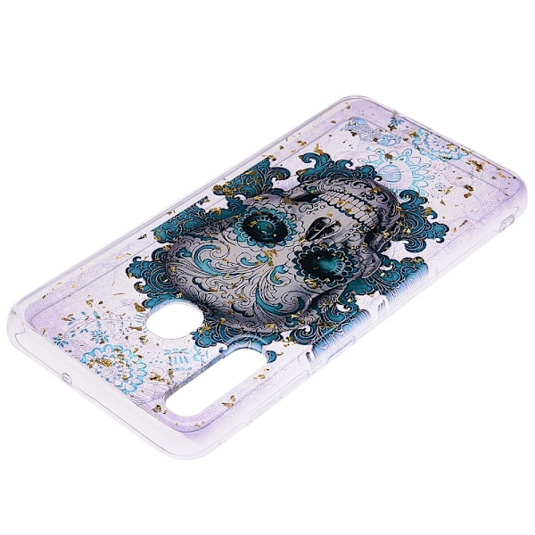 Glitter Mobilskal till Samsung Galaxy A50 - Skull