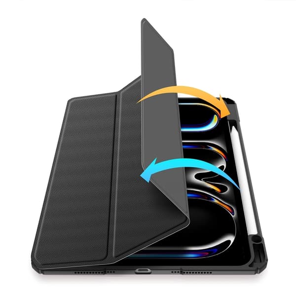 Dux Ducis iPad Pro 11" (2024) Etui Toby med Klap - Sort Black