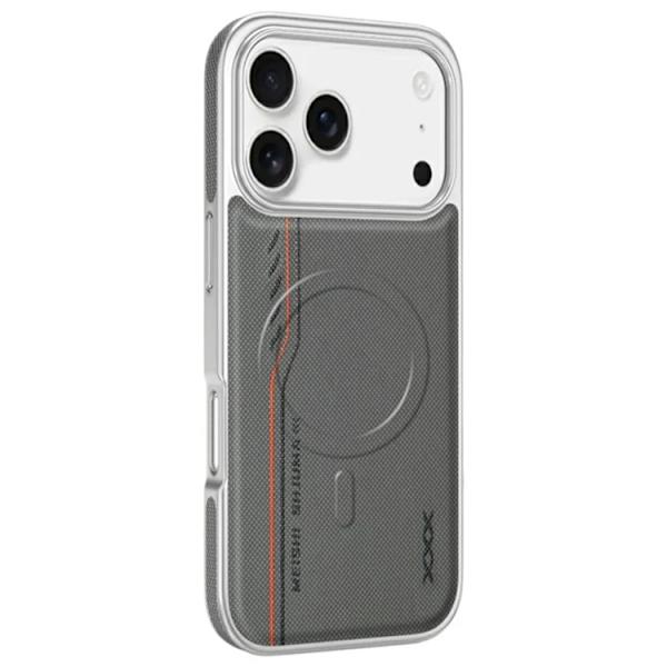 Mobilskal till iPhone 17 Pro Max Magsafe Diamond Texture - Grå Grå