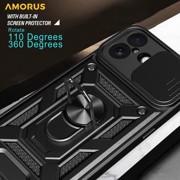 AMORUS Mobilskal till iPhone 17 Med Kameralinsreglage - Grön Grön