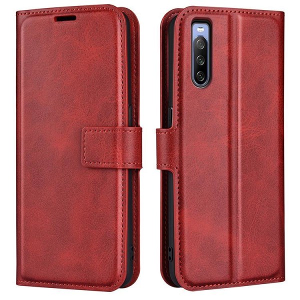 Sony Xperia 10 IV Wallet Case Flip Folio - punainen