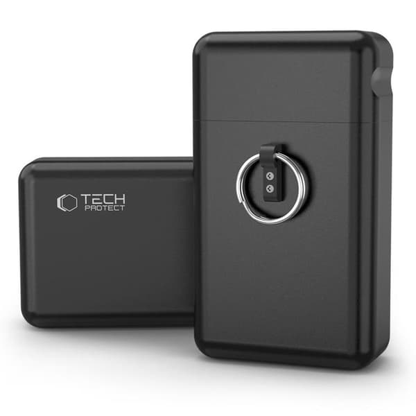 Tech-Protect RFID-blokerende Faraday nøglefri bilnøgleetui - sort Svart