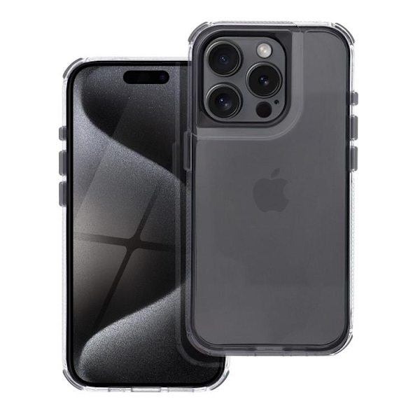 Mobilskal till iPhone 16 Matrix Clear - Svart Black