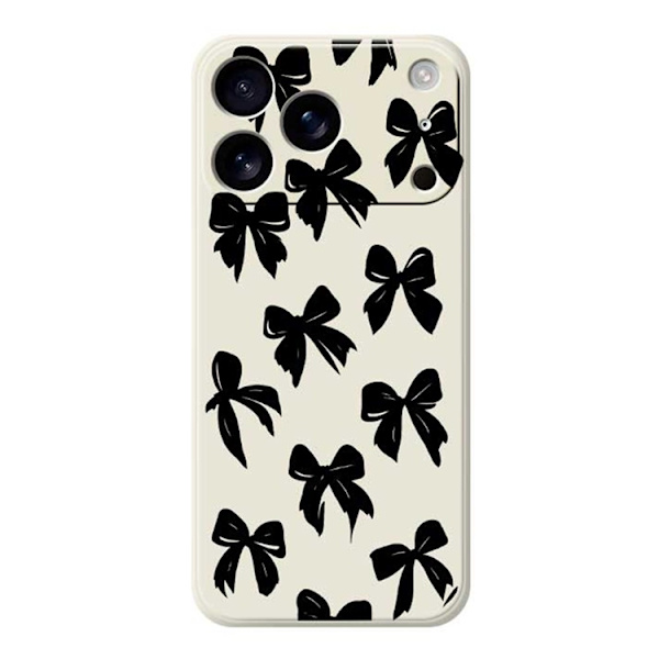 Mobilskal till iPhone 17 Pro Max Bow Pattern Printing Straight - Beige Beige