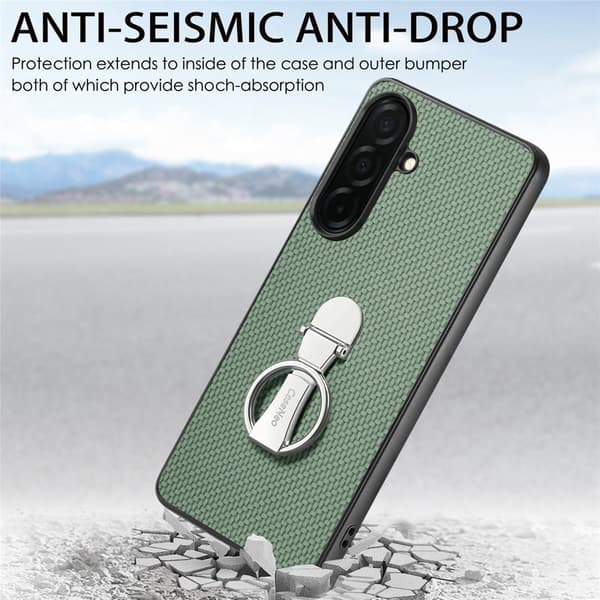 Mobilskal för Samsung Galaxy S26 Plus Kickstand Kortfack - Grön