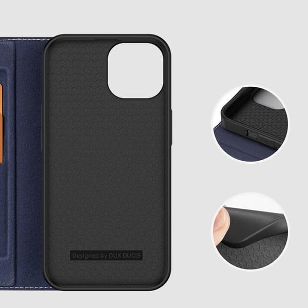 Dux Ducis iPhone 14 Plus Plånboksfodral Skin X2 - Blå